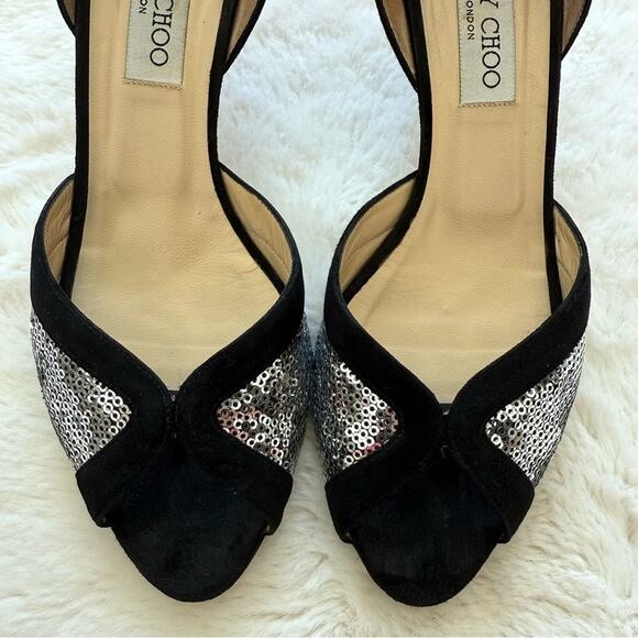 Jimmy Choo suede evening shoes women size 38 Authentic - Picture 5 of 10